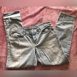 Vintage ANN TAYLOR LOFT Size 8 💙 Boyfriend Jeans 💙 Light Wash Soft Faded 💙